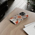 Silver Feather Compass - Impact Resistant Phone Case